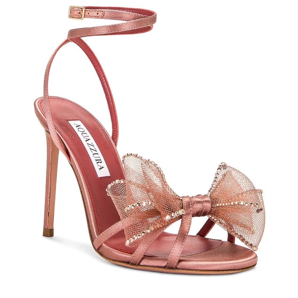 Aquazzura - Reve 105 Sandal in Antique Rose - NEW WITH BOX - Picture 2 of 7